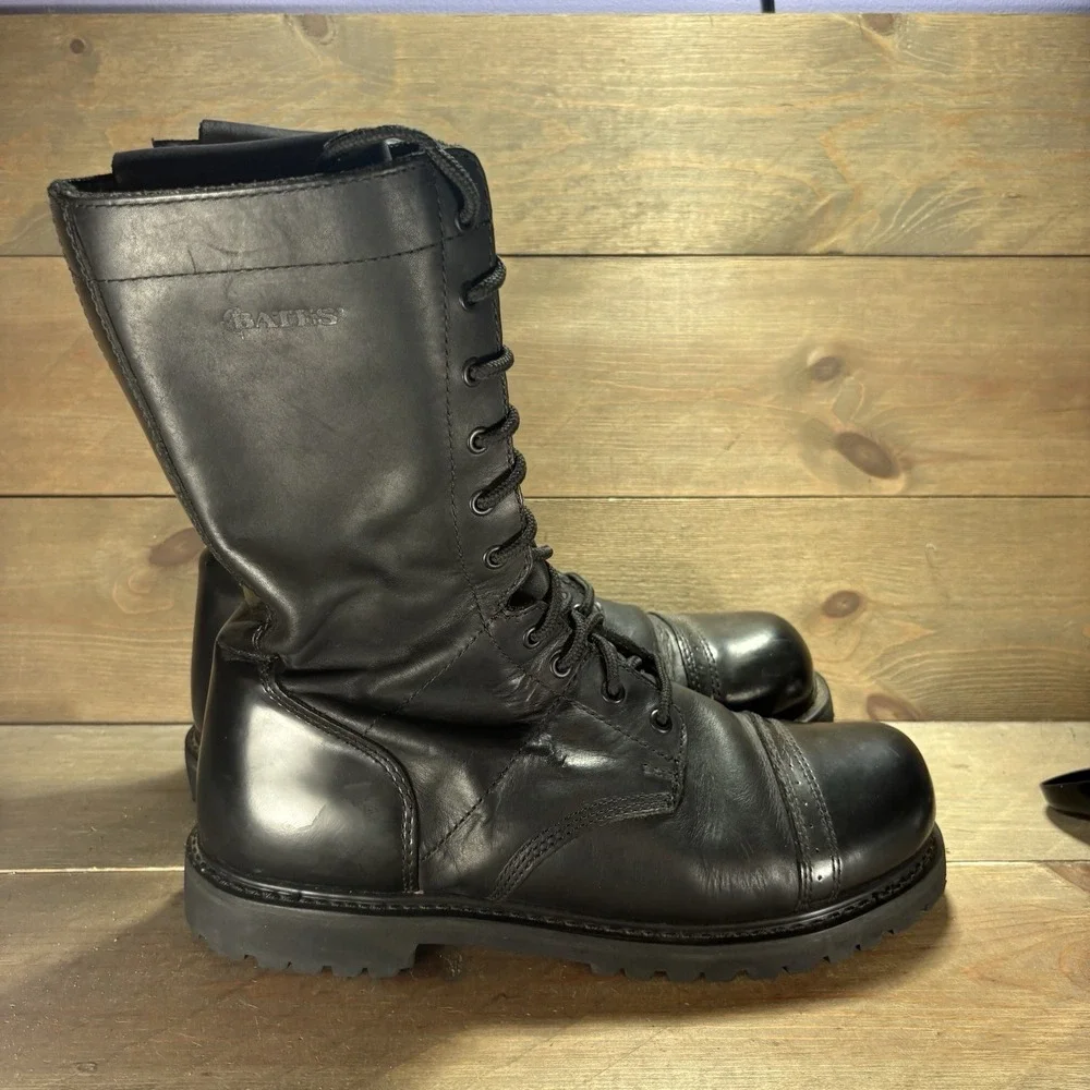 bates paratrooper mens size 12 shoes black leather tall combat military boots